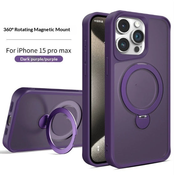 Magnetic Rotating Stand Phone Case Pivot Swivel Protective Cover