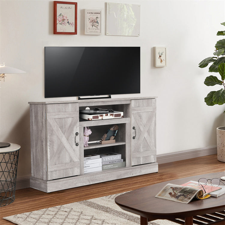a tv on a stand in a room