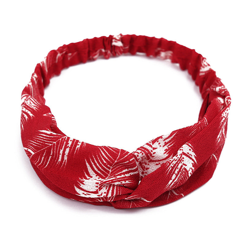 a red headband with a knot