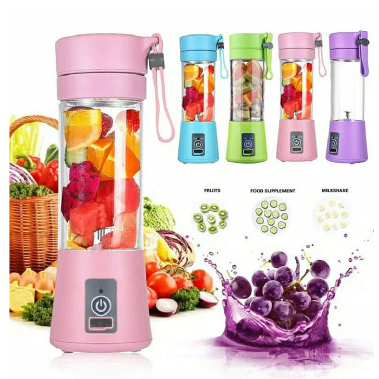 a blender with different fruits in it