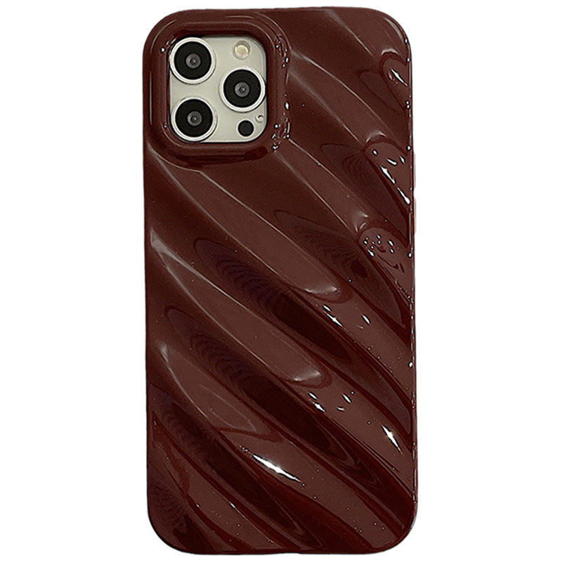 a phone case with a red cover