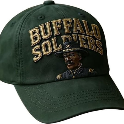 Embroidered Buffalo Soldiers Vintage Cap US Anniversary Commemorative Hat