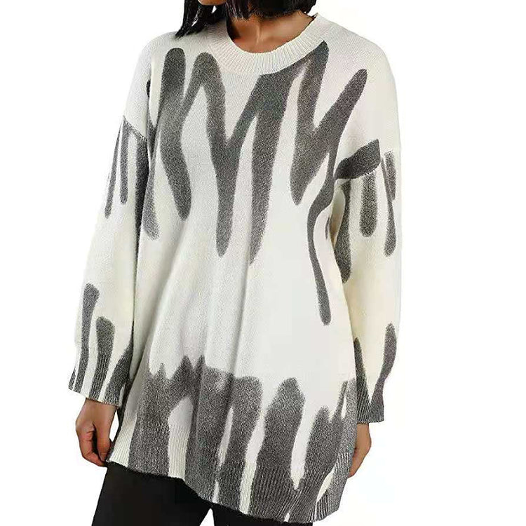 a woman wearing a sweater