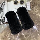 Women's Rex Rabbit-Fur Winter Gloves