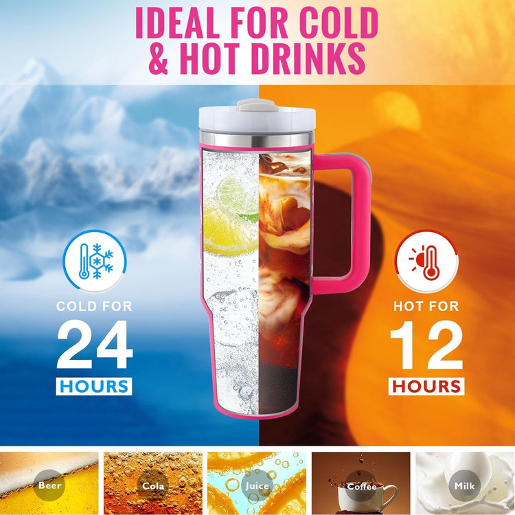 a mug with ice and liquid in it