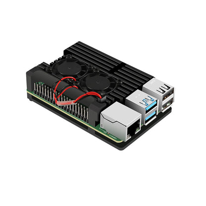 Motherboard Aluminum Alloy Heat Dissipation Protection Box With Dual Fans
