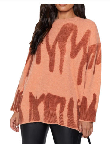 a woman wearing a sweater