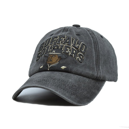 Embroidered Buffalo Soldiers Vintage Cap US Anniversary Commemorative Hat