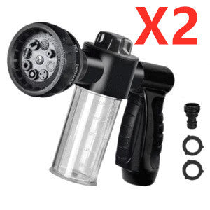 a black and clear nozzle with a clear tube
