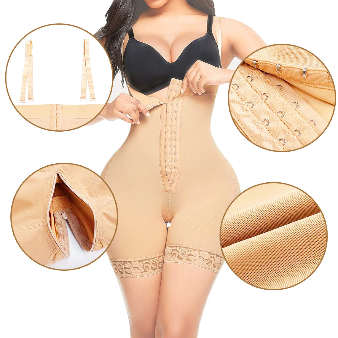a woman wearing a shapewear