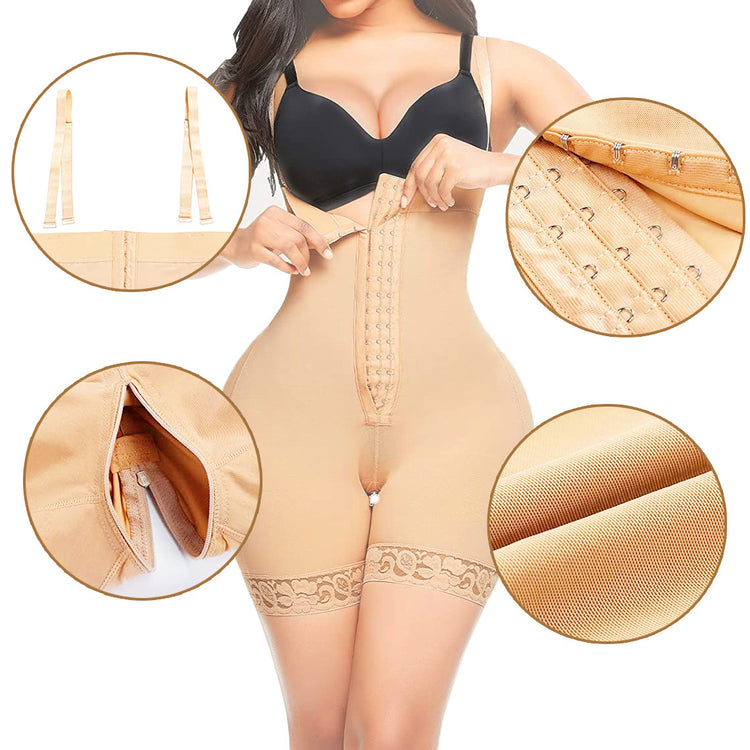 a woman wearing a shapewear