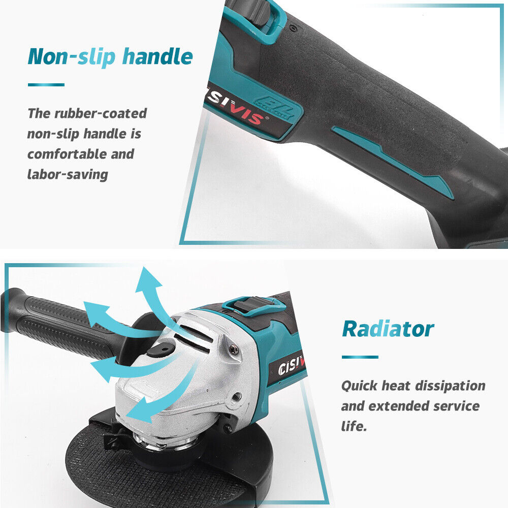 125mm Angle Grinder, Cordless Cut-off Grinder, Grinding Machine, Flex With 21V 2batteries