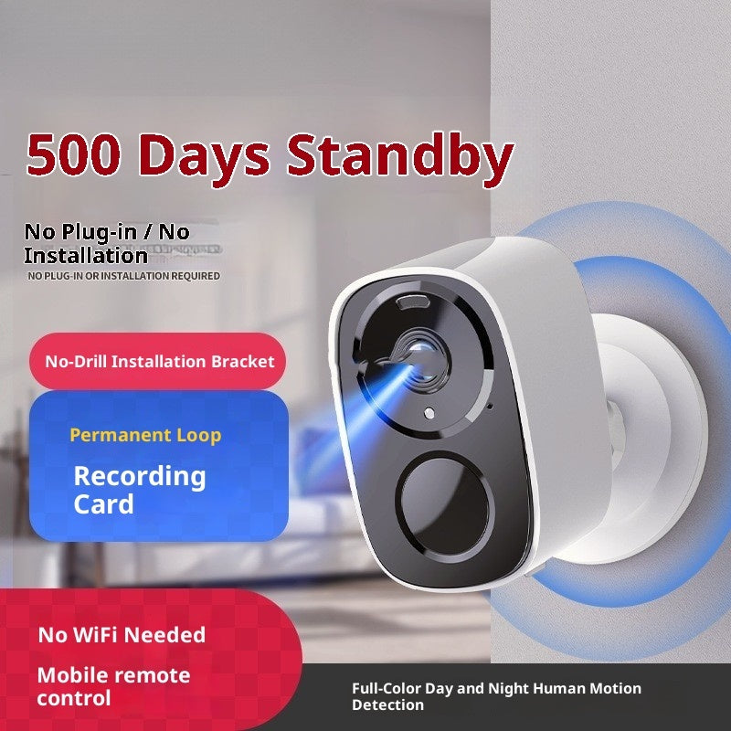 Wireless Camera 4G Plug-in-free Home Doorway