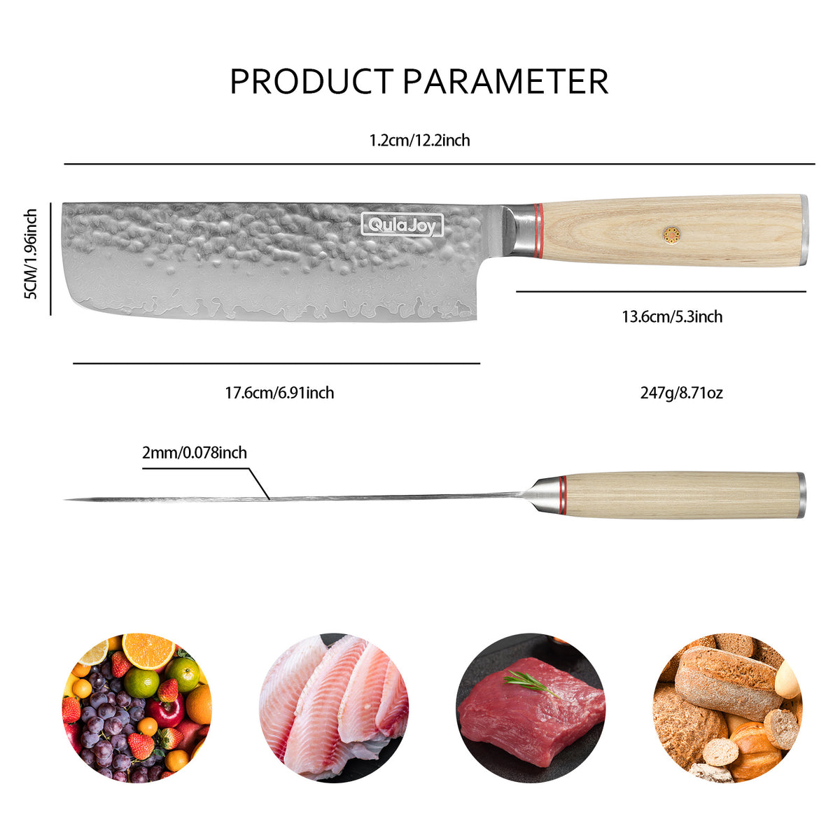 a knife with a handle and a knife with a handle