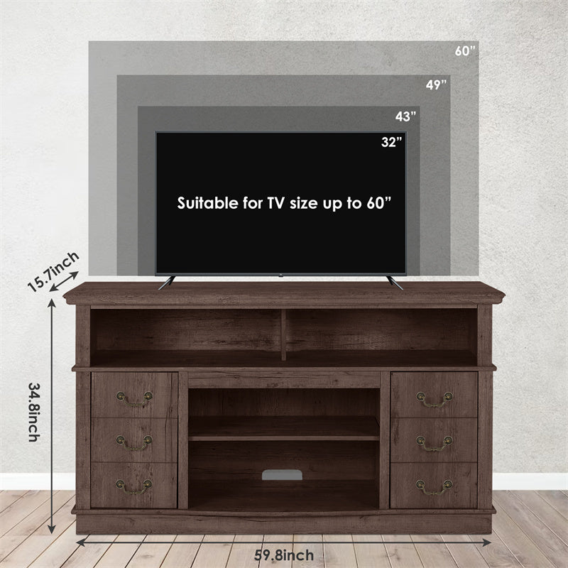 a television on a stand