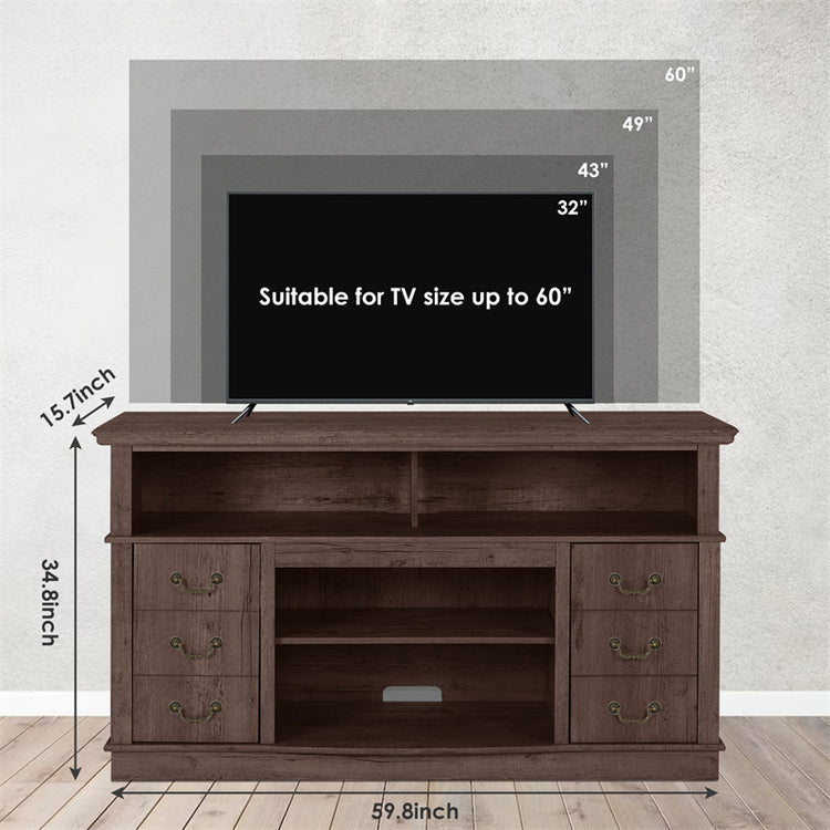 a television on a stand