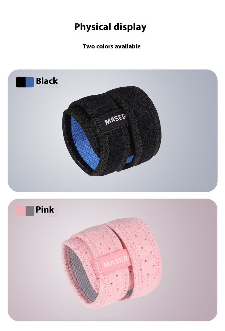 a close up of a wrist band