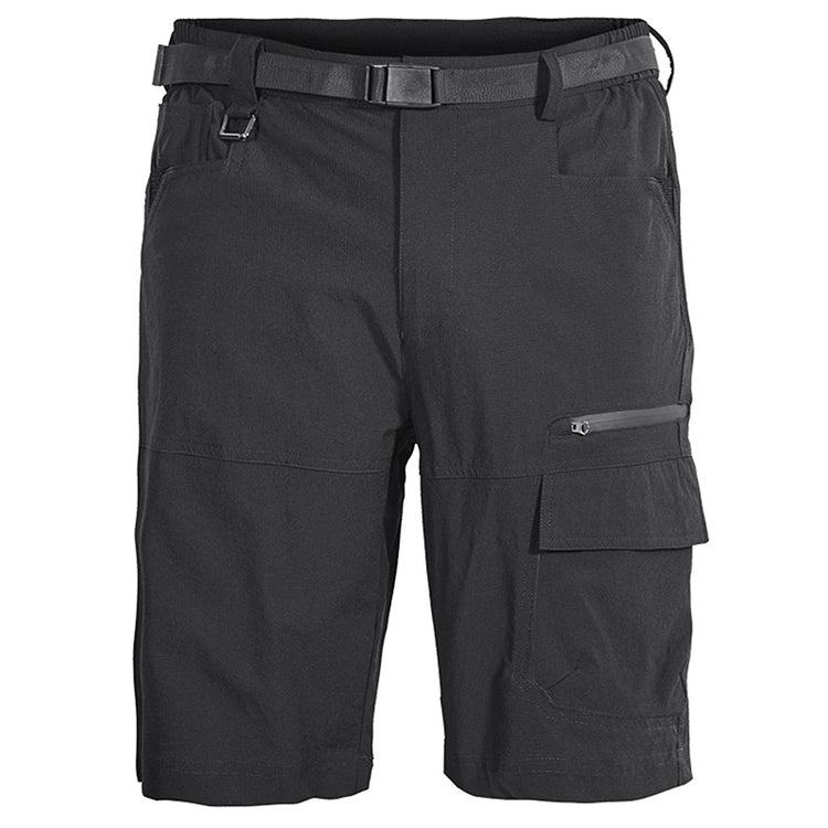 a black shorts with a belt