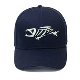 Fishbone Embroidered Baseball Cap