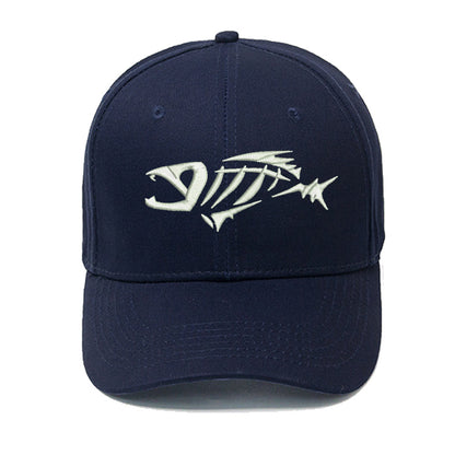 Fishbone Embroidered Baseball Hat
