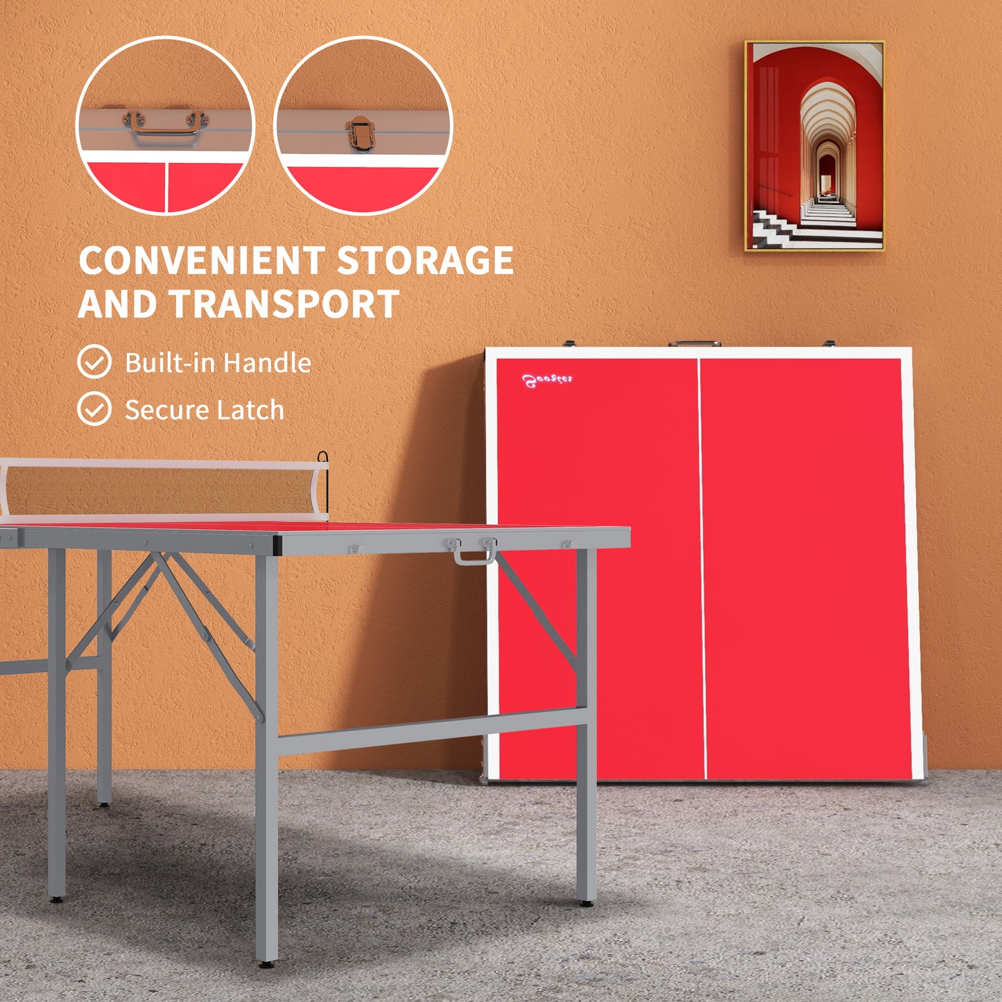 Portable Ping Pong Table Set