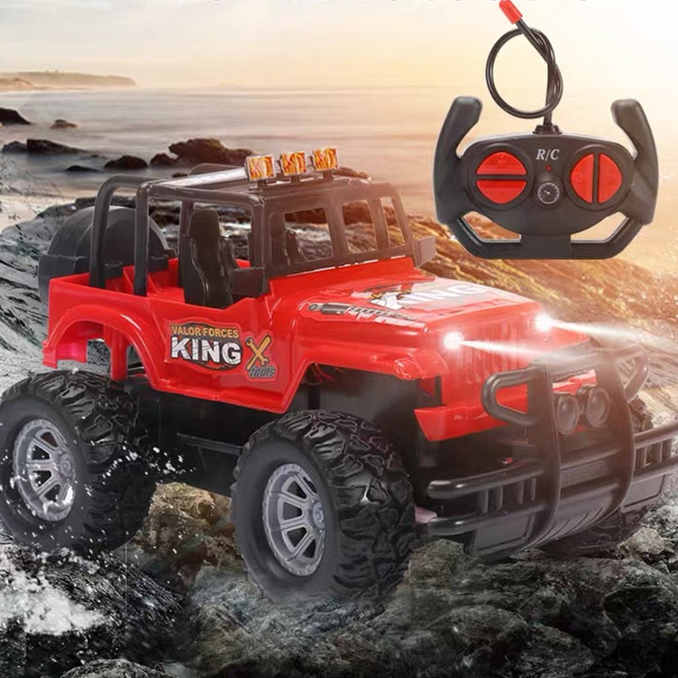 a remote control car on a rocky terrain
