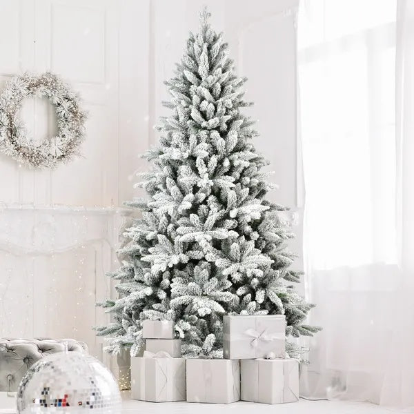 a christmas tree with presents
