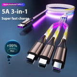 RGB 3-in-1 Multi-Connector Charging Cable