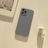 Frosted Liquid-Silicone Phone Case for Compatible iPhone Models