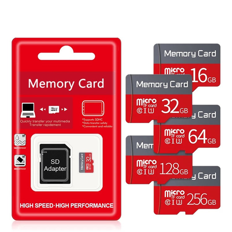 a red and black memory cards