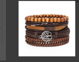 Men's Vintage Braided Leather Bracelet