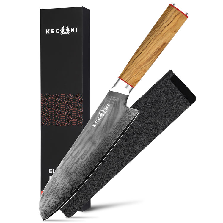 a knife with a wooden handle