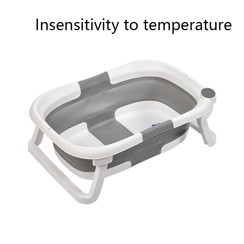 a baby bath tub with a handle