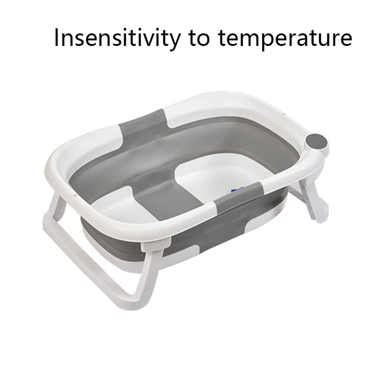 a baby bath tub with a handle
