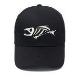 Fishbone Embroidered Baseball Cap