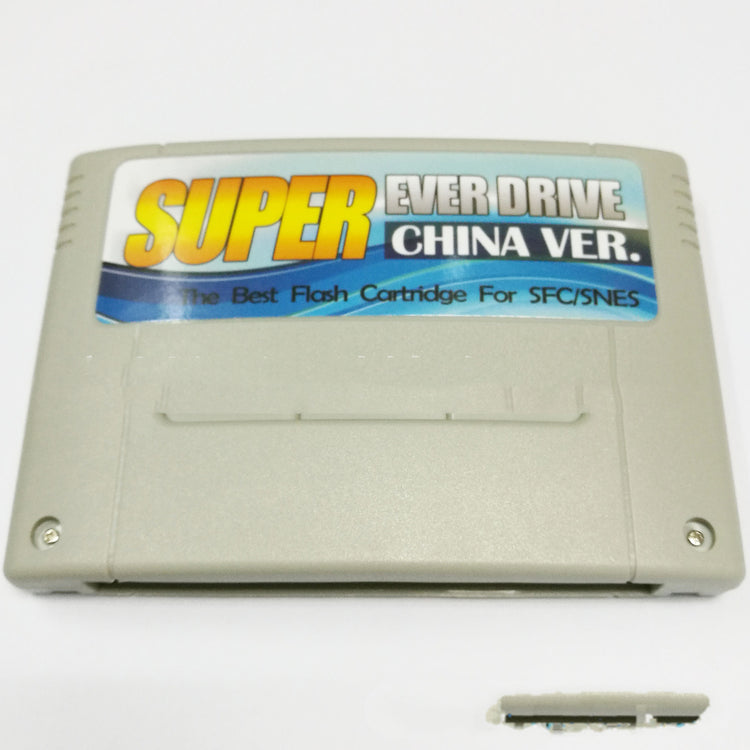 a grey video game cartridge with a white label