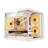 Micro-ATX PC Case with Transparent Glass Side Panel