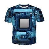 3D Digital Print Graphic Men's Short-Sleeve T-Shirt