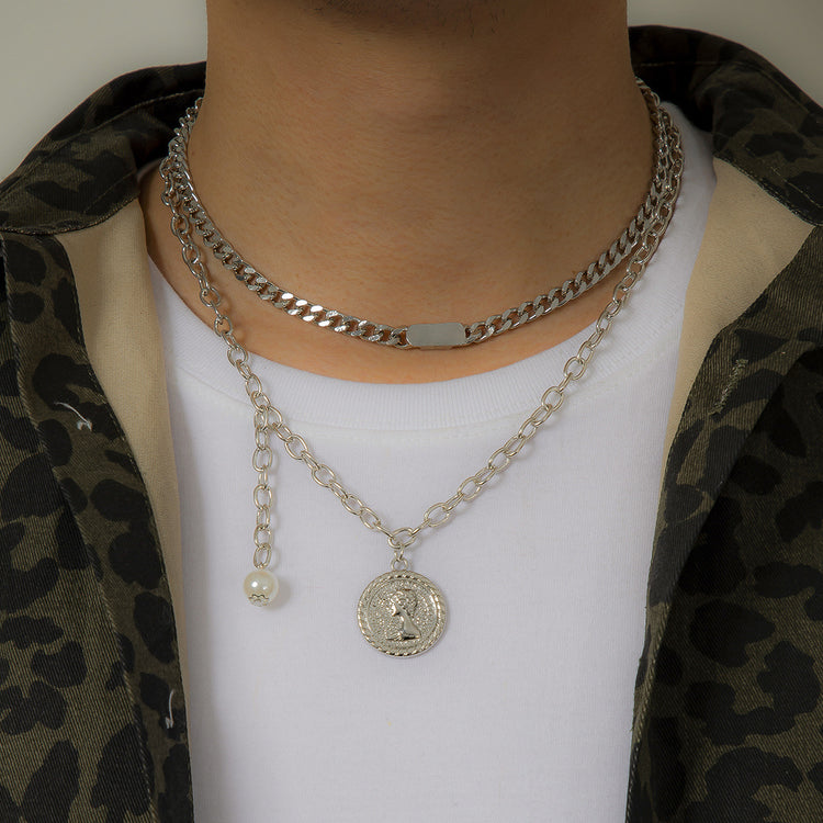 a person wearing a necklace