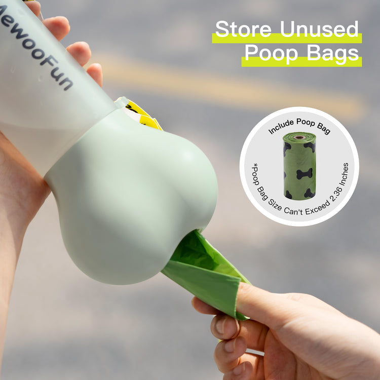 a person's hand holding a poop bag