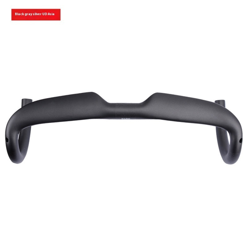a black handlebar with two handles