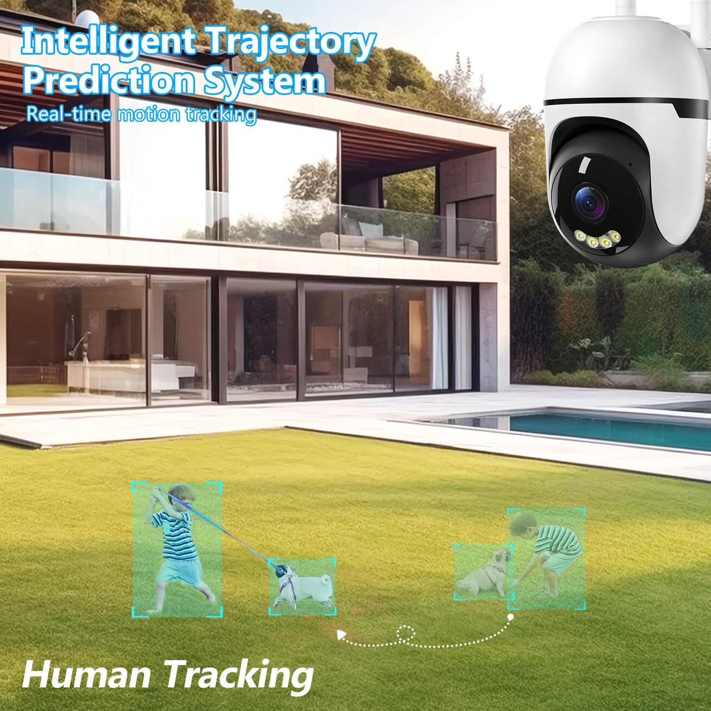 3MP PTZ Wireless Indoor Outdoor Mini Camera CCTV Network Security System Wifi Camera