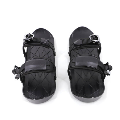 Winter Outdoor Single Sled Children Adult Free Size Mini Snowboard Shoes