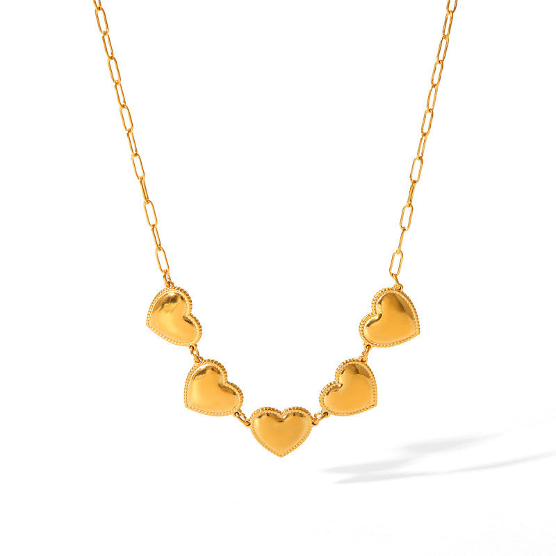 Personality Titanium Steel Heart Necklace