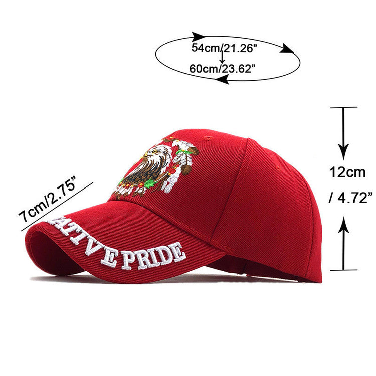 a red hat with measurements