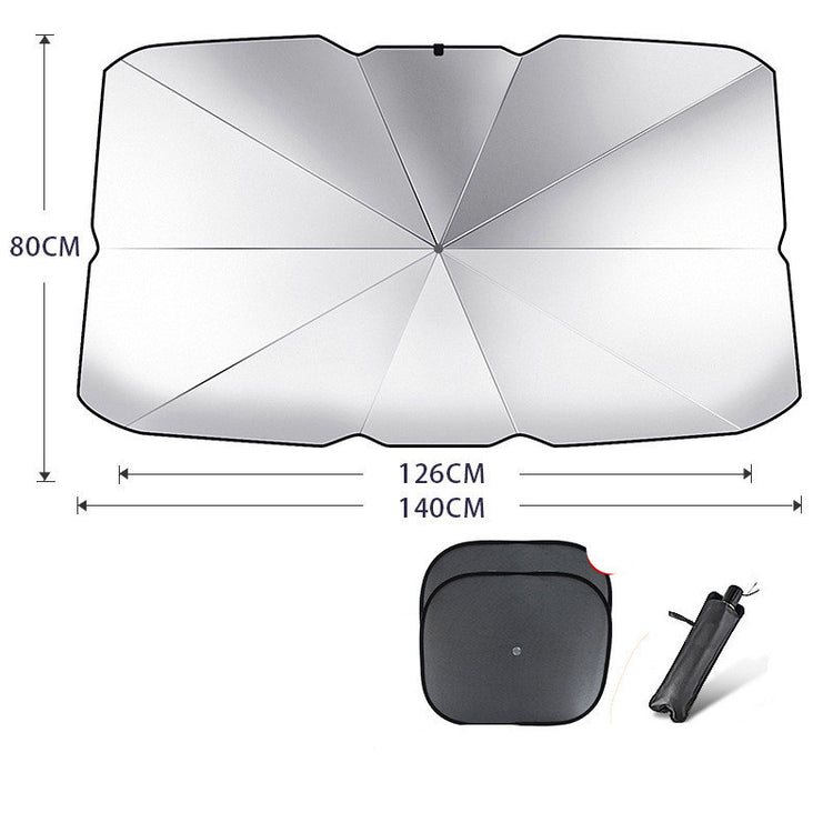 a diagram of a car sun shade