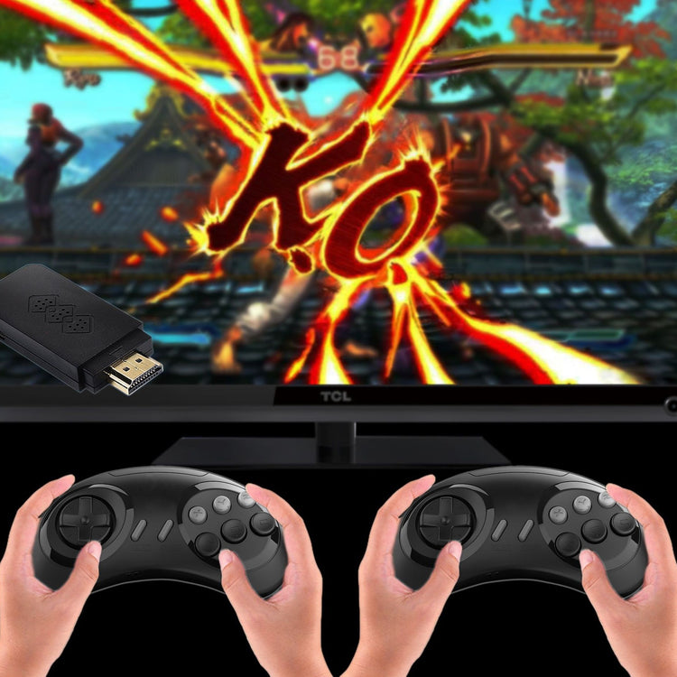 hands holding game controllers and a video game