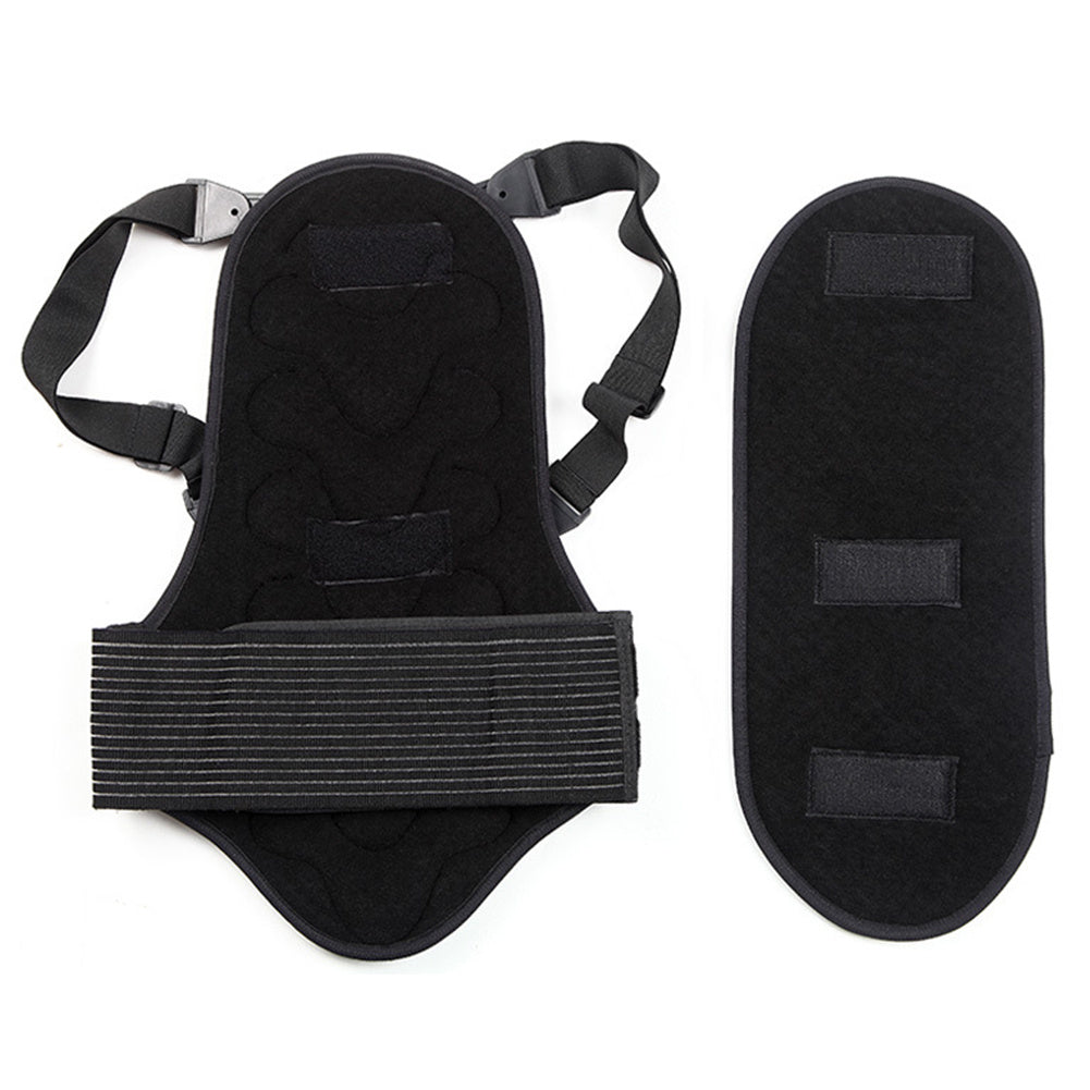 a black shoulder strap and shoulder strap