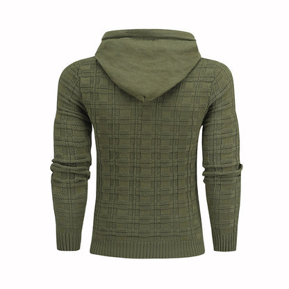 Pullover Plaid Image Multi-Color Lines Men Hoodies