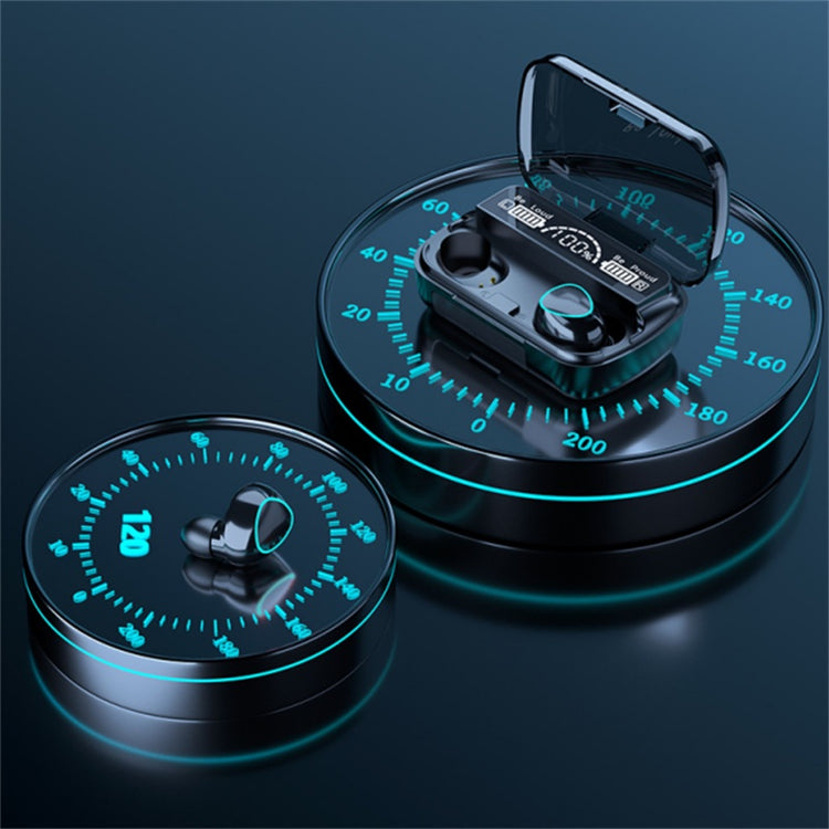 a black circular device with a plastic cover